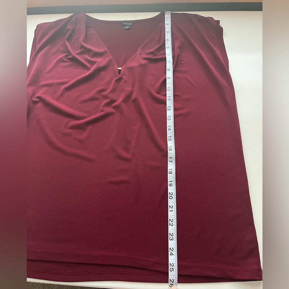 Ann Taylor Deep Red Women's Blouse - Picture 6 of 6